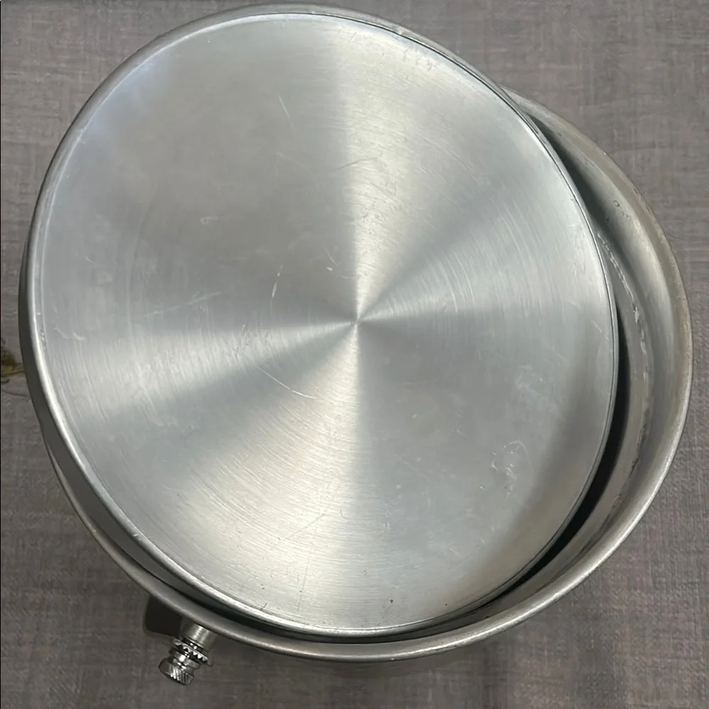NASCO-Italy MCM 50’s Hammered Aluminum Ice bucket Vintage #0210255